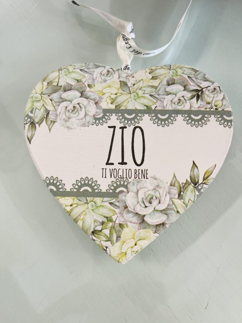 Cuore fiori - Zio ti voglio bene