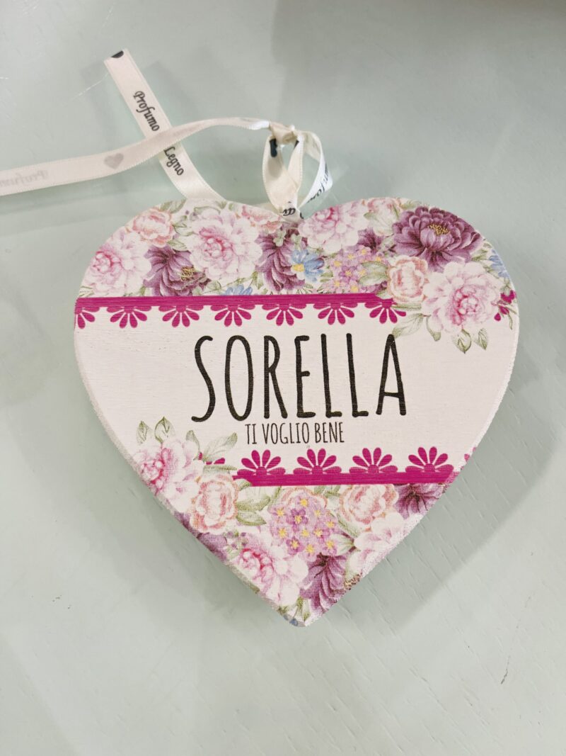 Cuore fiori - Sorella ti voglio bene
