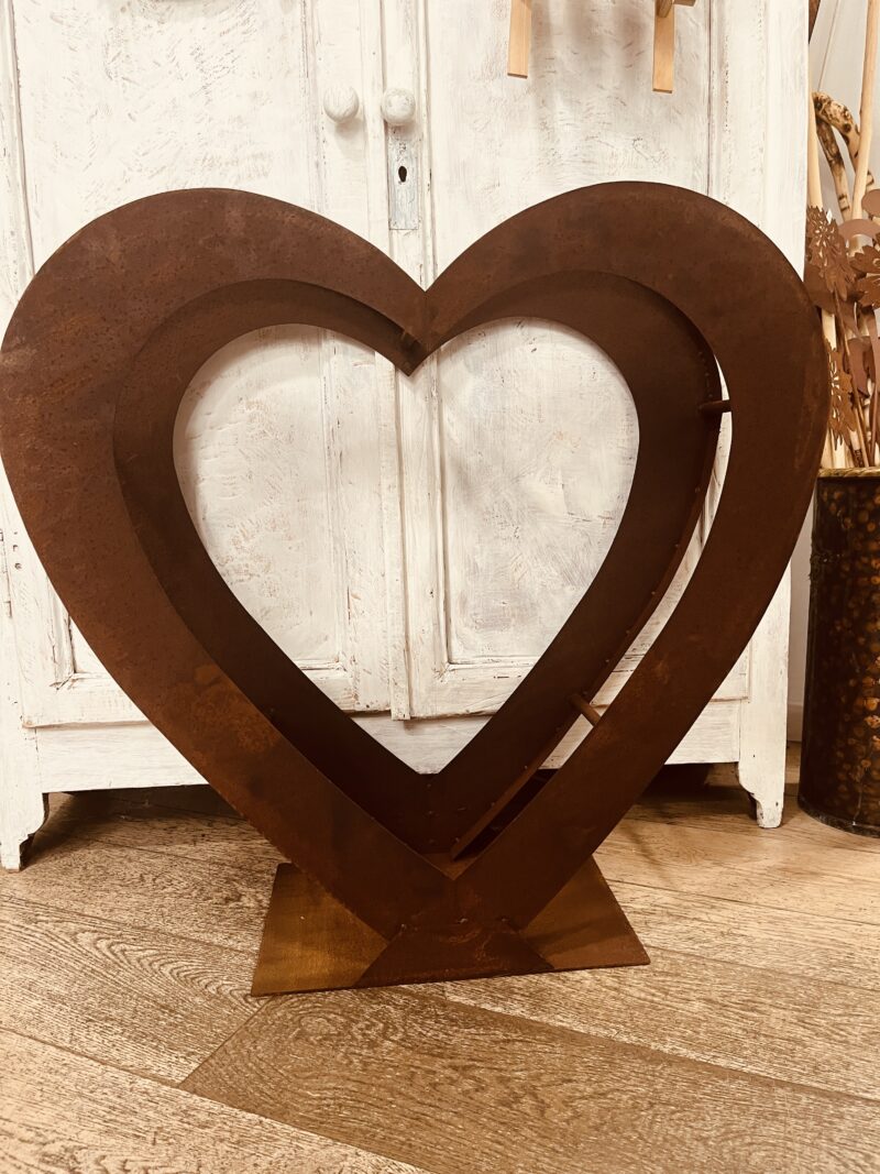 Cuore portalegna corten