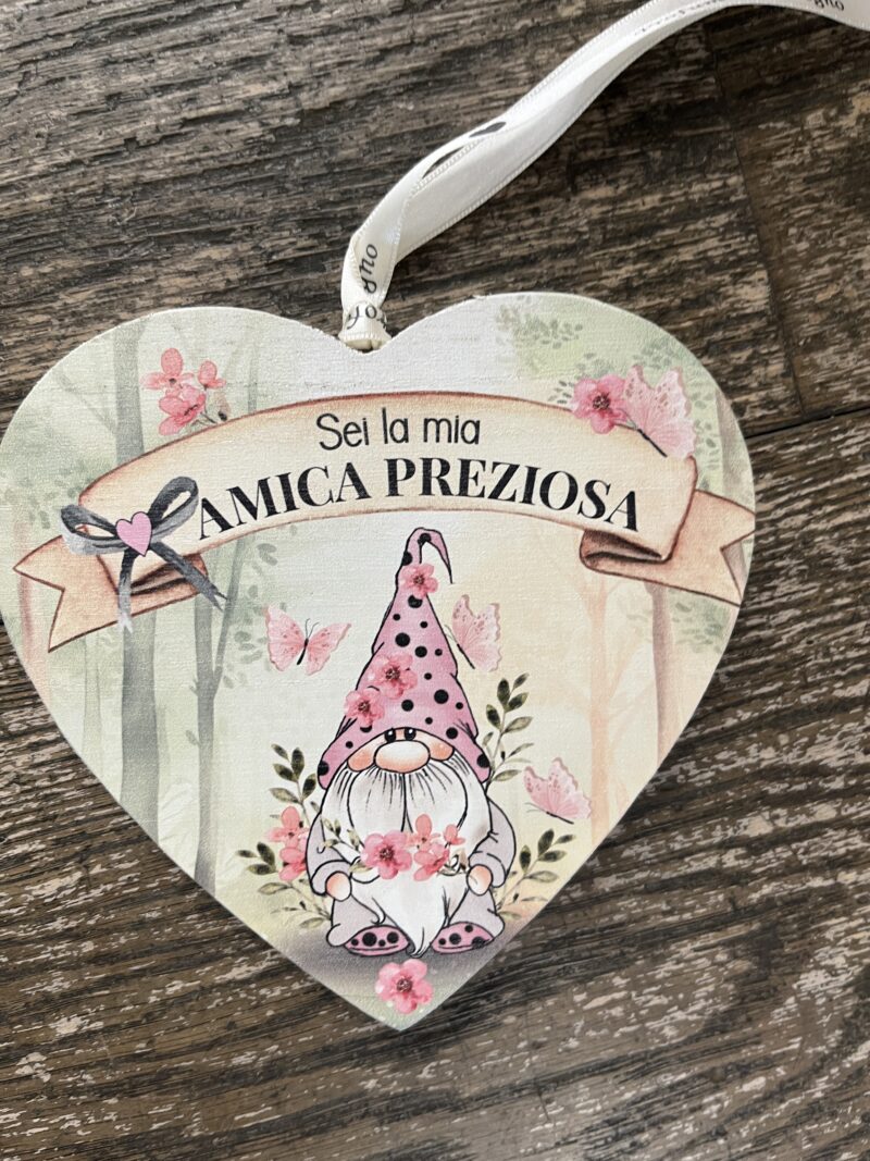 Cuore gnomo - Amica preziosa
