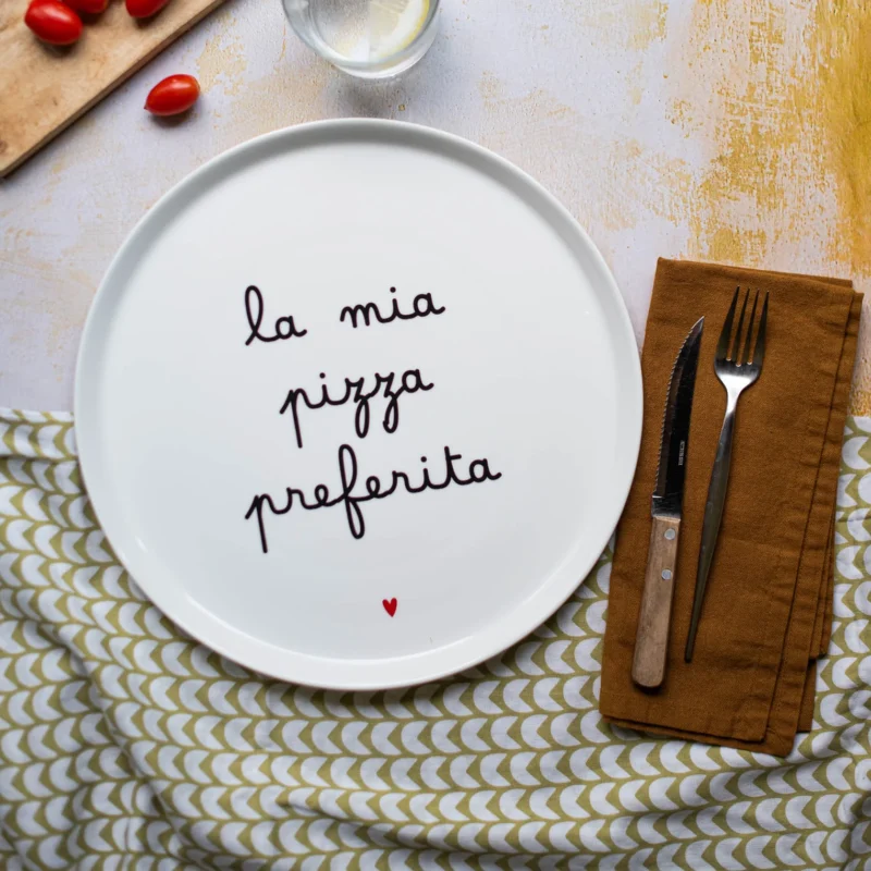 Piatto pizza La mia pizza preferita 31,5 cm Simple Day