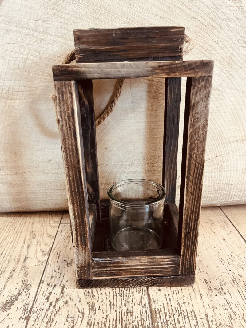 Lanterna Legno Grezzo
