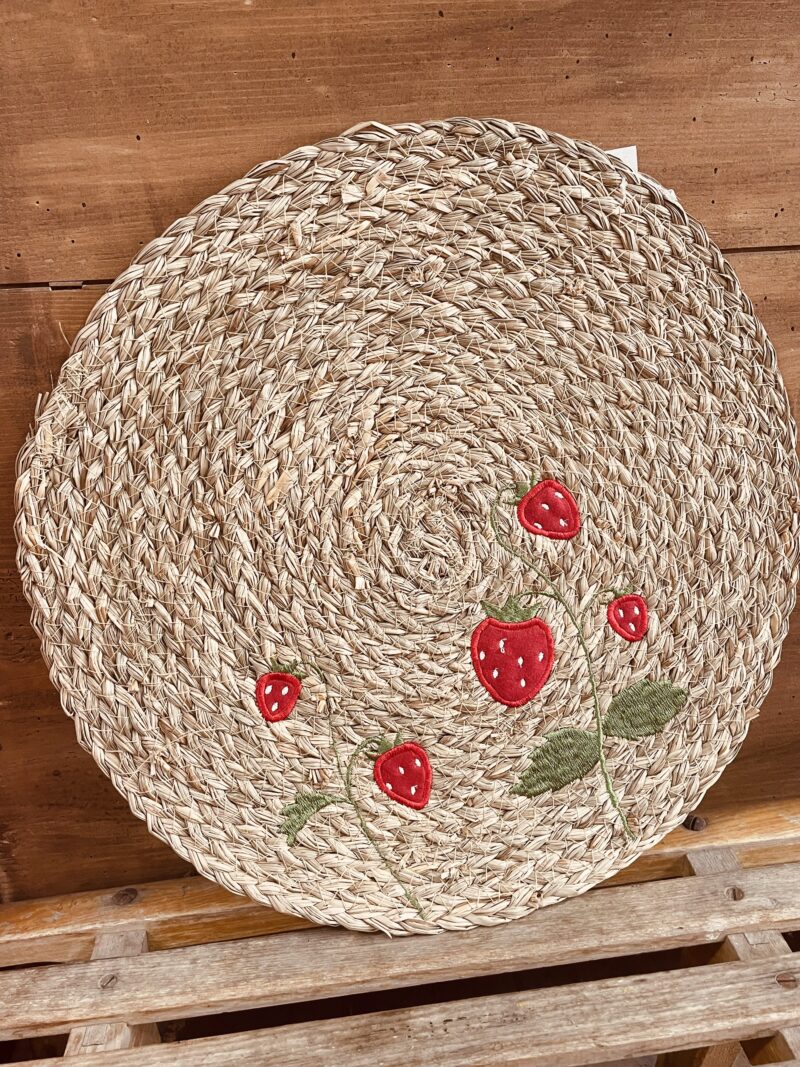 Tovaglietta Rotonda Collezione Fragole