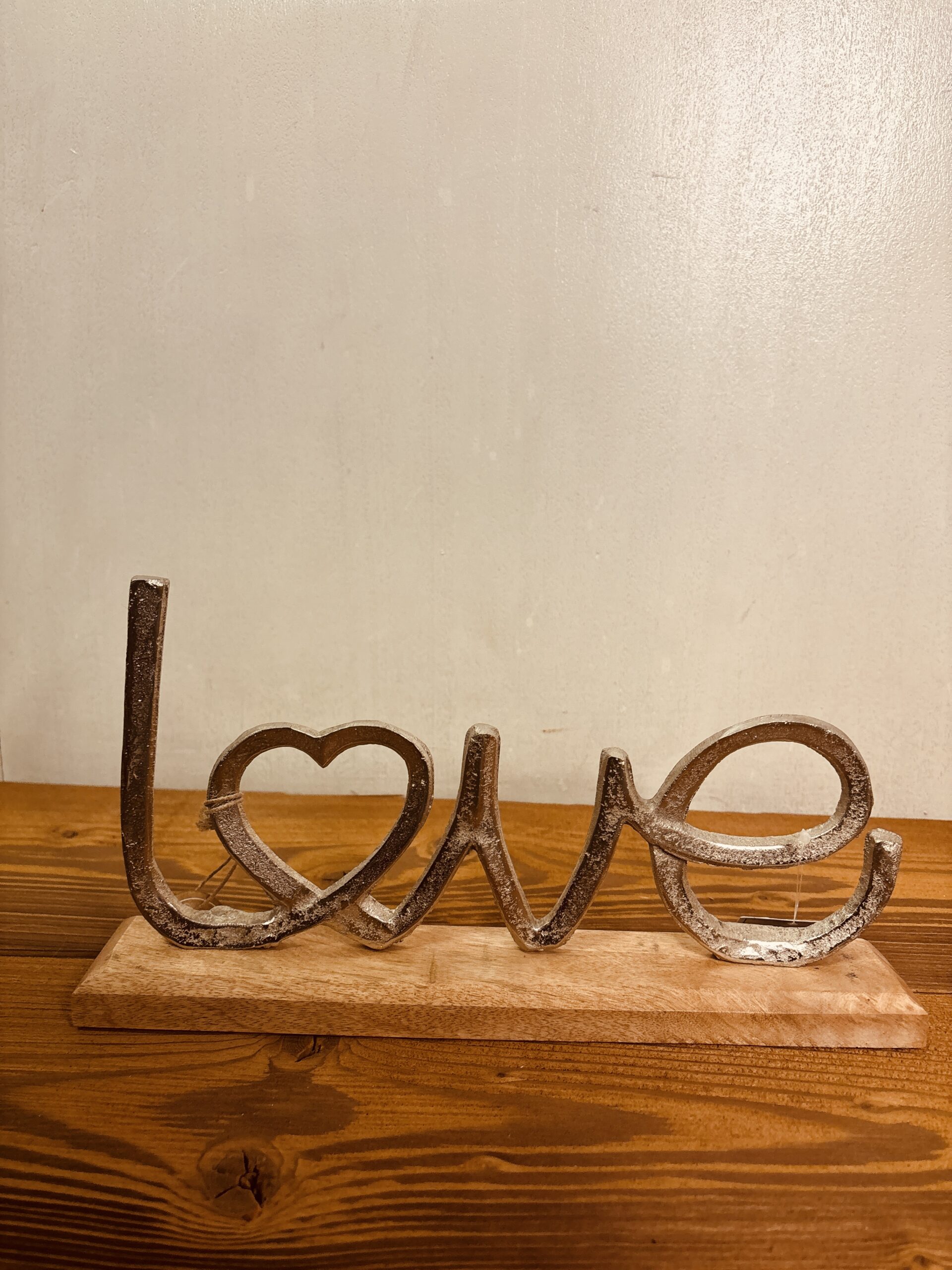 Scritta Home/Love Ferro