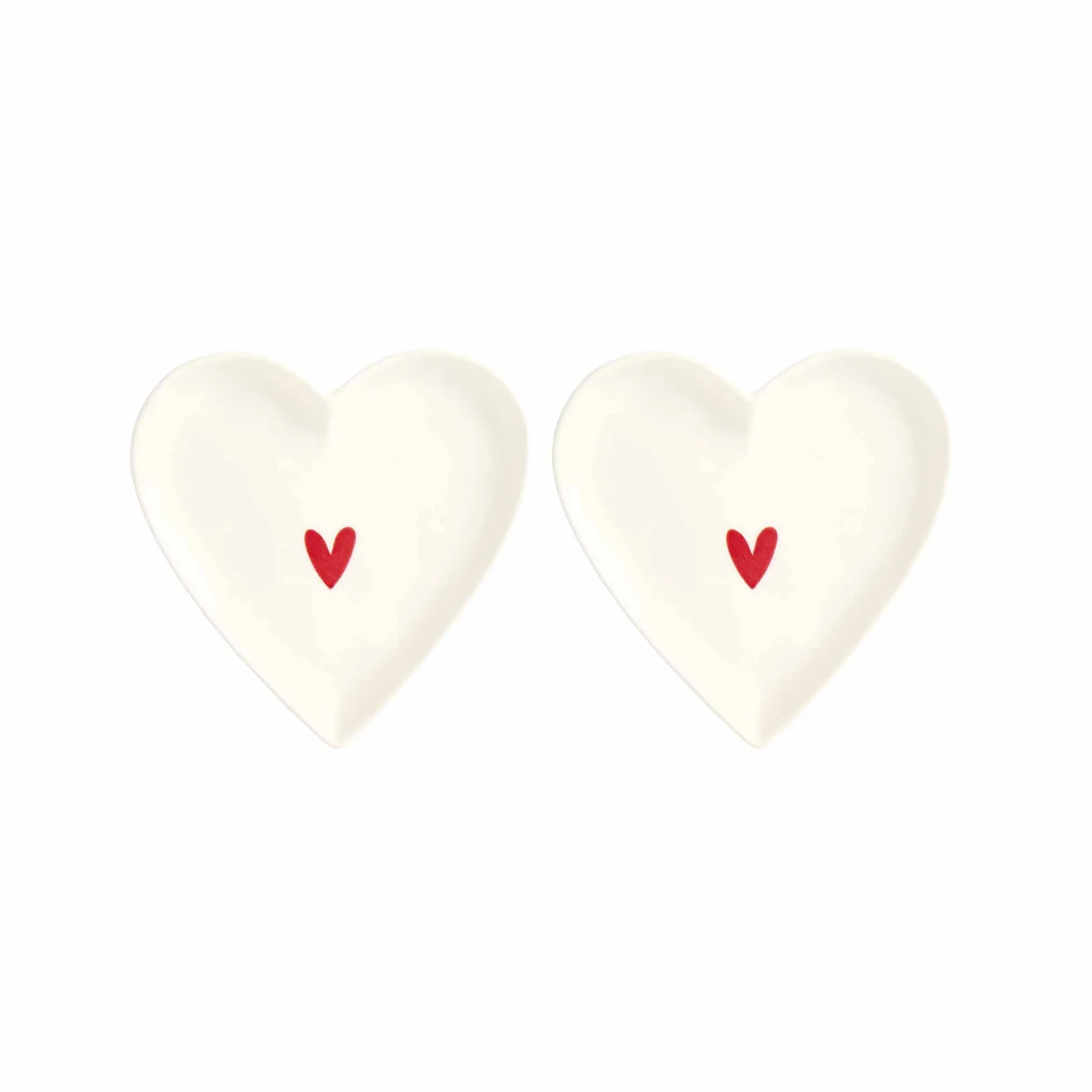 Set 2 Piattini Cuore "Cuore Rosso" - immagine 2