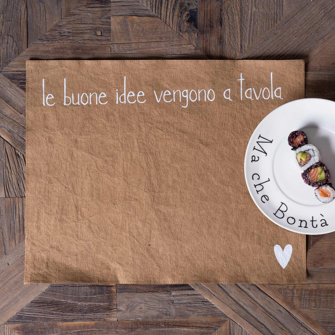 Tovaglietta Le Buone Idee Vengono A Tavola