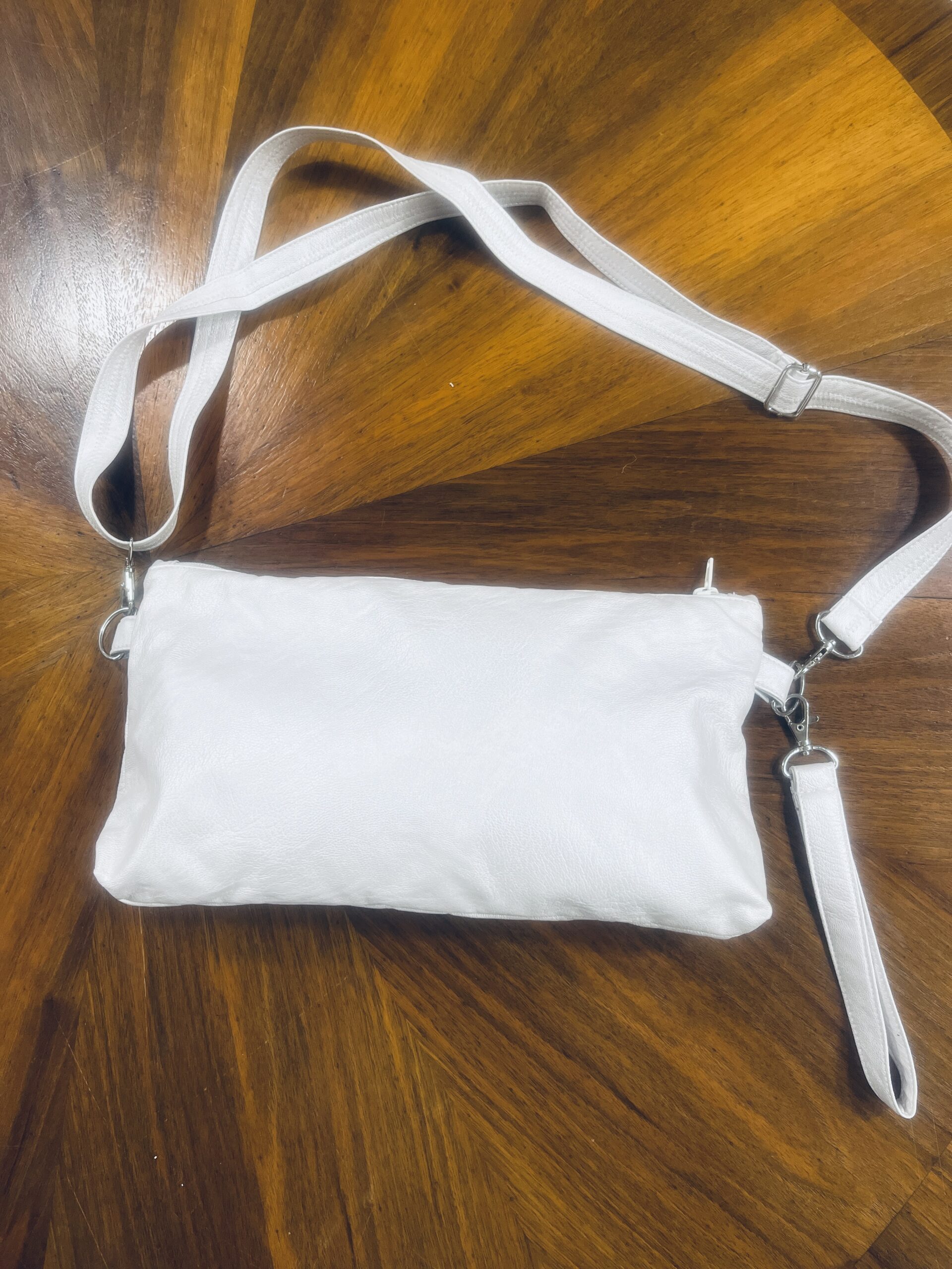 Borsa Tracolla Piccola - Pochette - Ecopelle Bianca