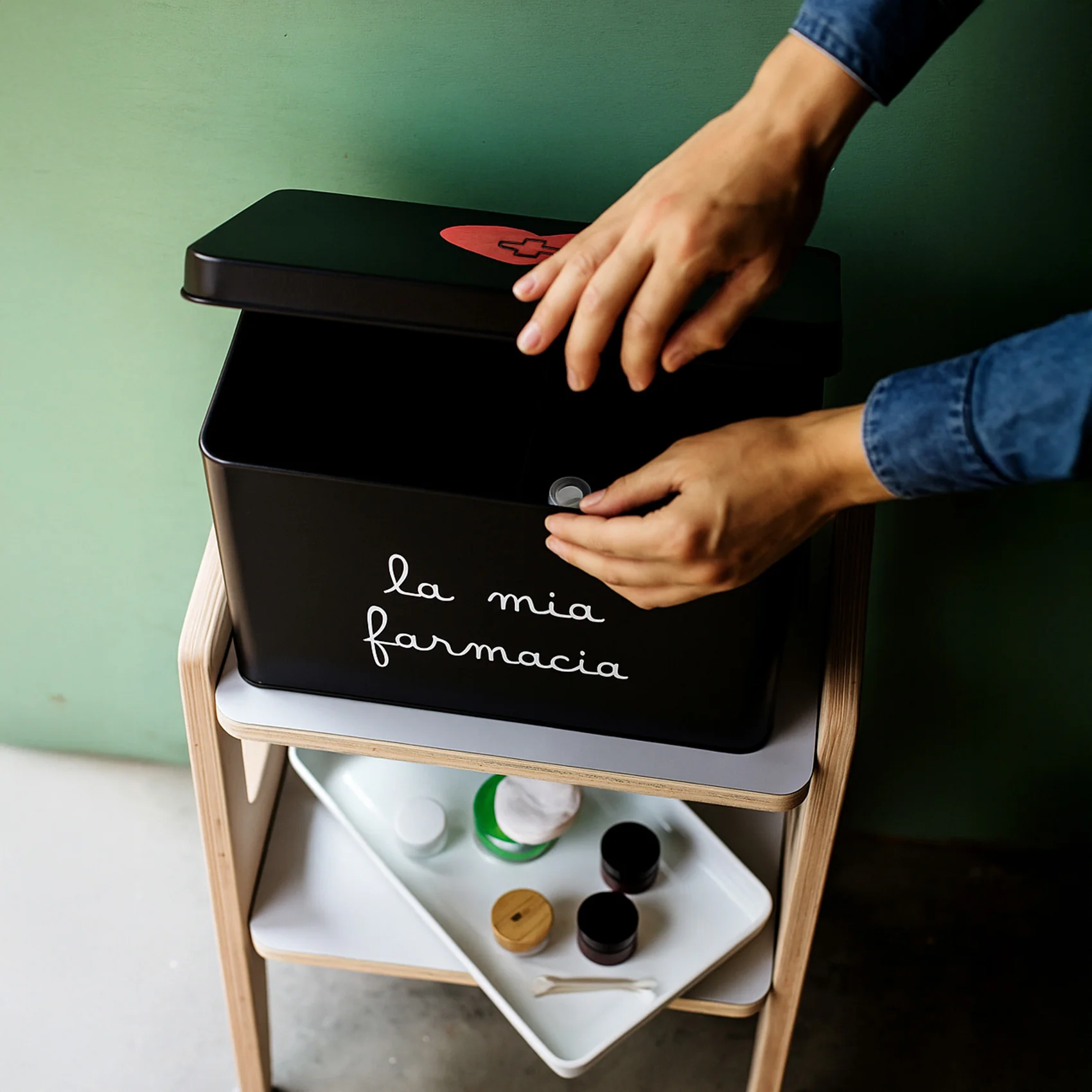 Scatola "La mia Farmacia" Grande - Nera - Simple Day