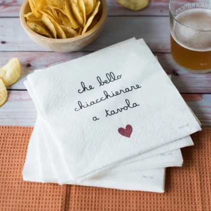 Tovaglioli in Carta - Che Bello Chiacchierare a Tavola - Simple Day