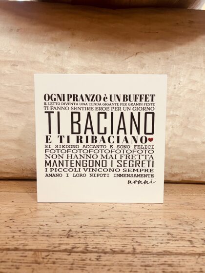 Quadro in Legno - Frase Nonni